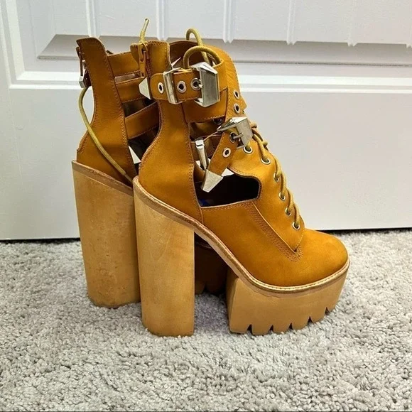 Jeffery Campbell The Abner Platform Size; 8.5 #006 - Picture 5 of 12